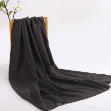 Super Soft 100 % Pure 12M/M Black Color Habotai Silk Fabric for Scarves and Ribbon